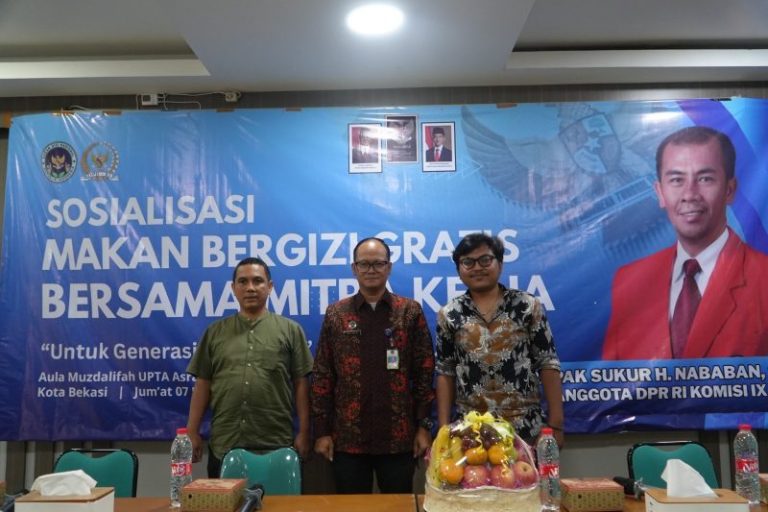 Sosialisasi Program MBG di Bekasi Hadirkan Perwakilan dari DPR RI dan Mitra Kerja BGN