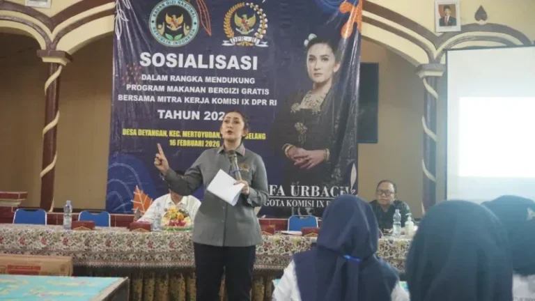 Lewat Sosialisasi MBG di Magelang, Nafa Urbach Perkuat Dukungan untuk Generasi Sehat Indonesia