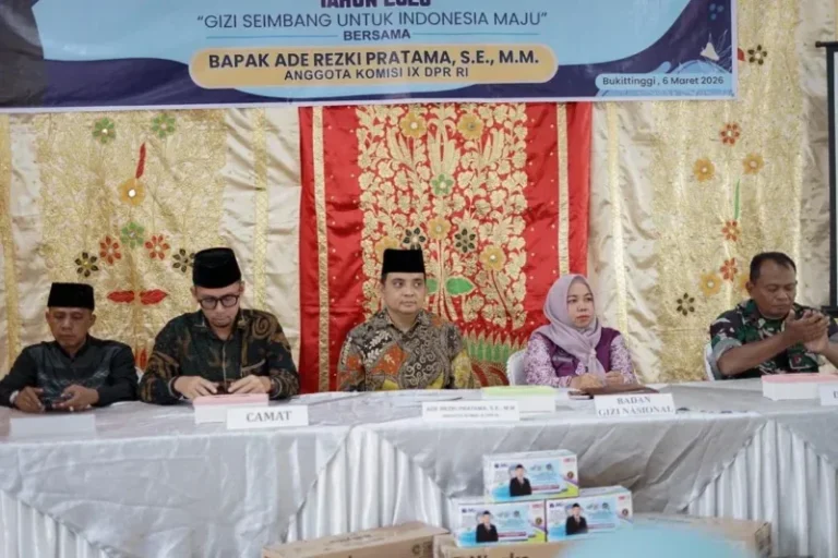 Ade Rizki Pratama Tekankan Pemerataan Gizi Anak Lewat Program MBG di Bukittinggi