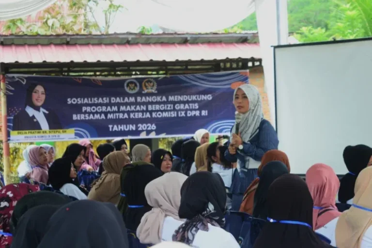Sosialisasi Program MBG Hadir Menyapa Warga Desa Perkebunan Bukit Lawang 