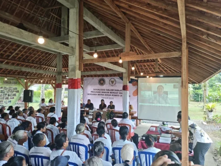 Sosialisasi Program MBG di Desa Tegaljadi Tabanan, Charles Honoris Tekankan Pentingnya Edukasi Gizi Nasional